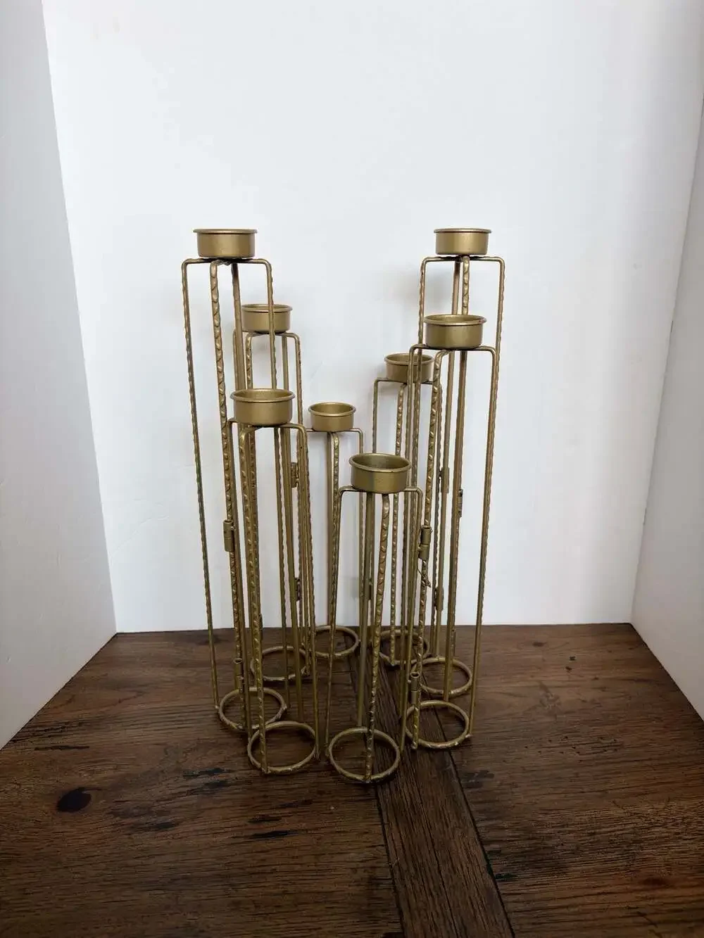 Dimond Home Ascencio Hinged 8-Arm Metal Tealight Candle Holder